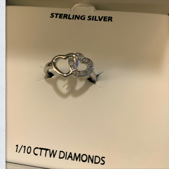 Sterling Silver with Diamond accent rings - $60 each - Picture 4 of 6